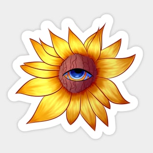 Sunflower Design Sticker